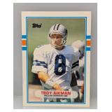 1989 Topps Traded Troy Aikman RC #70T Edge
