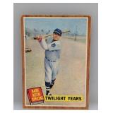 1962 Topps Babe Ruth Special Twilight Years #141