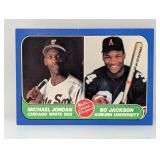 1986 Major League Prosp Jordan and Bo Jackson Edge