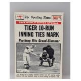 1969 Topps 1968 WSG 6 TIGER 10 RUN INNING Stain