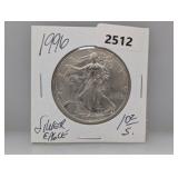 1996 1oz .999 Silv Eagle $1 Dollar