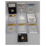 (10) Mixed Lot of Gold & Silver
