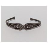 .925 Sterl Ornate Scrollwork Filigree Design Cuff