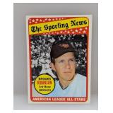 1969 Topps Baseball BROOKS ROBINSON HOF 421 Indent