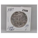 1987 1oz .999 Silv Eagle $1 Dollar