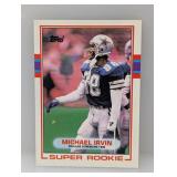 1989 Topps Super Rookie Michael Irvin RC #383