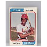 1974 Topps Lou Brock #60 Surface