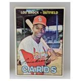 1967 Topps Lou Brock #285 Damage