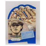 2014 Prizm Golden Leather Blue Yadier Molina 36/75