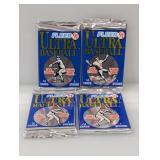 (4) 1991 Fleer Ultra Baseball Packs