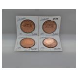 (4) 1oz .999 Copper Schloss Rounds
