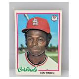 1978 Topps Lou Brock #170 Crease/Corners