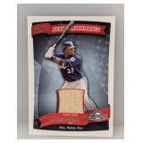 2010 Topps Peak Performance Bat Relic Rickie Weeks