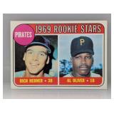 1969 Topps 1969 PIRATES ROOKIS STARS HEBNER/OLIVER