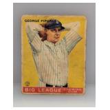 1933 Goudey George Pipgras RC #12 Stains