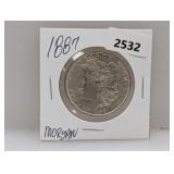 1887 90% Silv Morgan $1 Dollar