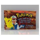 EMPTY Pokemon Topps TV Animation Ed Opened Pack