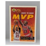 1992-1993 UD Back to Back MVP Michael Jordan #67