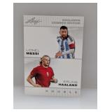 2023 Leaf Legends Messi & Haaland #10