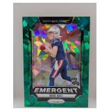 2024 Prizm Green Cracked Ice Prizm Drake Maye RC 4