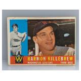 1960 Topps Baseball HARMON KILLEBREW HOF 210 T/C