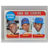 1969 Topps LEADERS McCOVEY/SANTO/WILLIAMS 4 I