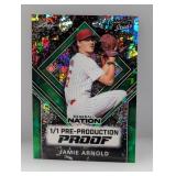 2025 Leaf Diamond Studs Arnold 1/1 Pre Prod Proof