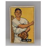 1951 Bowman Early Wynn #7 Crease/Edges