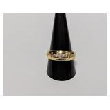 Vermeil/.925 Sterl Mens Diamond Band Sz 11.5