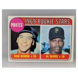1969 Topps ROOKIE STARS RICH HEBNER/AL OLIVER 82