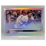 Topps Chrome 2022 Ozzie Albies Refractor Auto