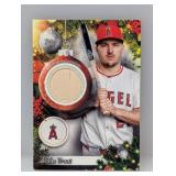 2025 Topps Holiday Mike Trout Relicï¿½Window Crease
