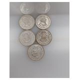 (5) Silver Mexico Un Pesos
