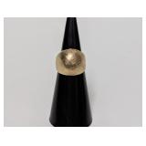 10K Gold Filled Esposito Textured Dome Ring Sz 4