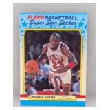 1988-1989 Fleer Super Star Sticker Michael Jordan