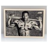 1990 Score Black and White Bo Jackson Scratches