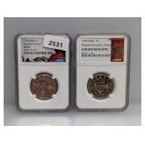 (2) NGC 2026 Trump $1 Dollars