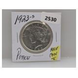 1923-S 90% Silv Peace $1 Dollar