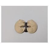 .925 Sterl Zealandia Twin Bear Figurine