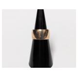 14K Rolled Gold Plated Wide Band Sz 6