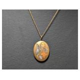18" 14K Gold Filled Chain w/Locket Pendant