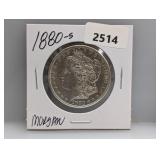 1880-S 90% Silv Morgan $1 Dollar