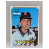 1969 Topps BILLY MARTIN ALL-STAR 547 Indent