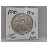 1996 1oz .999 Silv Eagle $1 Dollar