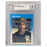 1987 Fleer Barry Bonds #604 Beckett 7.5 NM+
