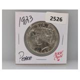 1923 90% Silv Peace $1 Dollar