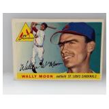 1955 Topps Wally Moon #67 Low Card# Crease/Edges