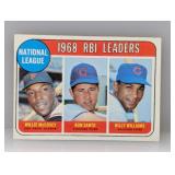 1969 Topps McCOVEY/SANTO/BILLY WILLIAMS 4 E