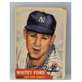1953 Topps Whitey Ford #207 Damage