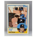 1983 Topps #360 Nolan Ryan Stain